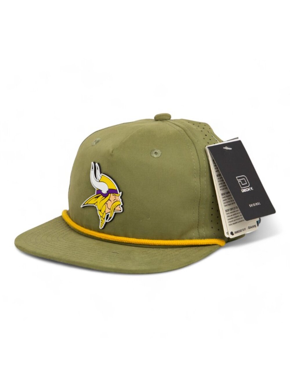 Minnesota Vikings 3D Perforated Rope Hat- Loden/ Amber